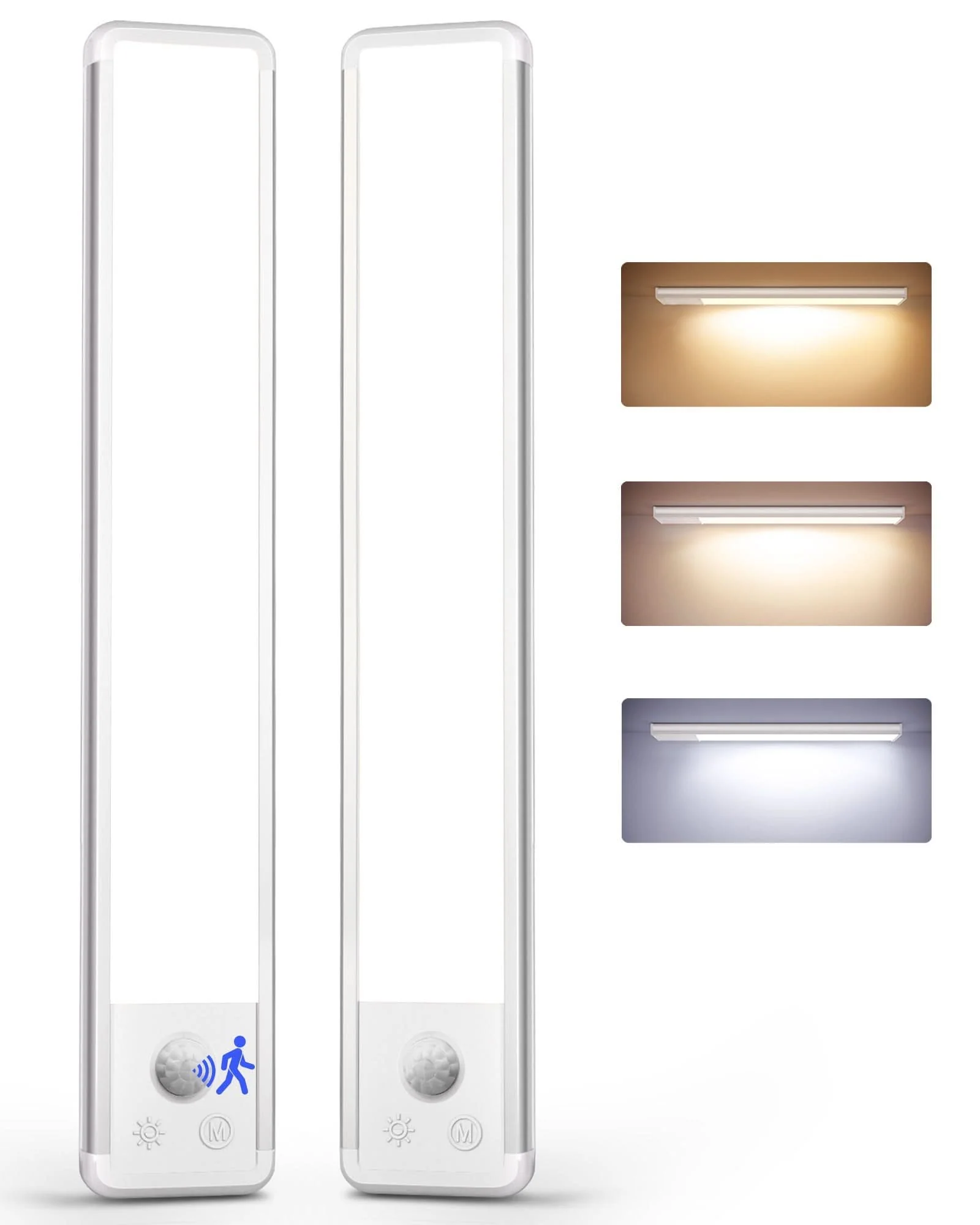 EZVALO 11.8-inch Under Cabinet Lighting, 3 Color Temperatures, 2400 mAh Rechargeable Motion Sensor Light Indoor, LED Magnetic Wireless Light with Dimmable for Kitchen, Stairs, Pantry, Closet - Image 11